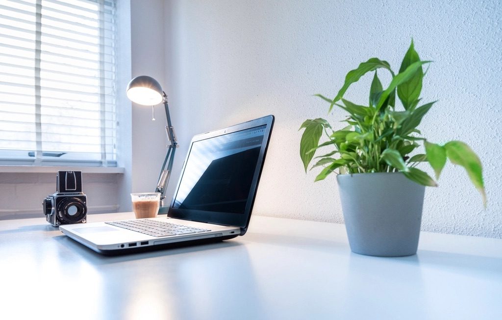 A tidy, minimal workspace with a rearranged menu layout